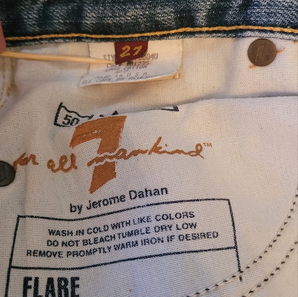 7 For All Mankind jeans bootcut size 27 - Picture 5 of 5